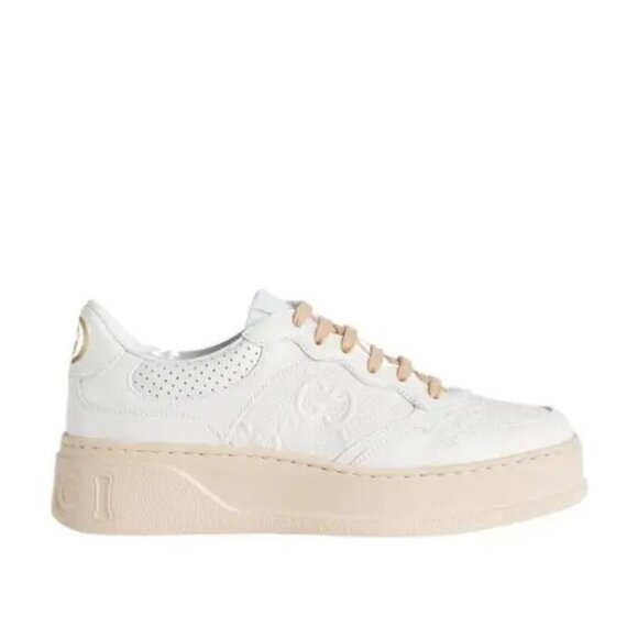 GUCCI GG Embossed Low-top Sneakers EU 40.5 - Picture 1 of 7